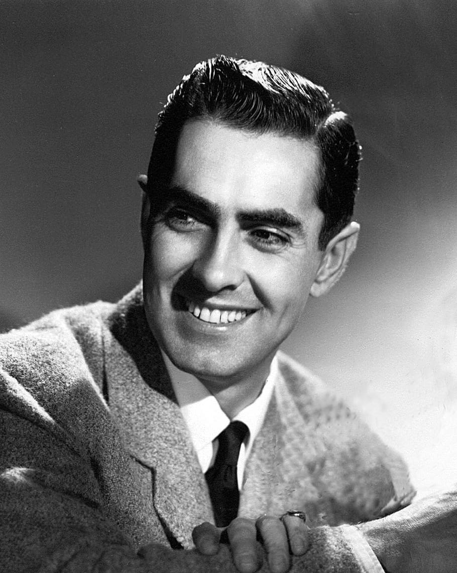 tyrone power, actor, stage, motion pictures, entertainment, romantic, swashbuckler, hollywood, vintage, retro