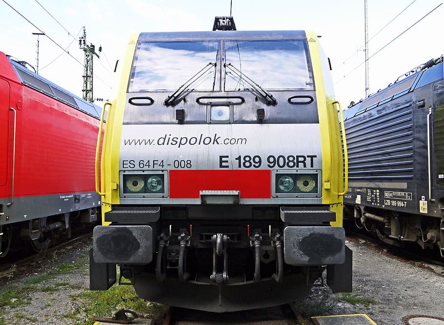 dispolok, lokpool, 貨物列車機関車, デポ, オフ, カラフルな電車, mrce, 189, br 189, 4システム機関車