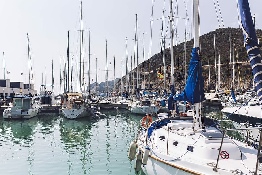 Port Ginesta Harbour, Puerto, Ginesta, Barcelona, ​​Cataluña, España, costa, mar, barco, lujo