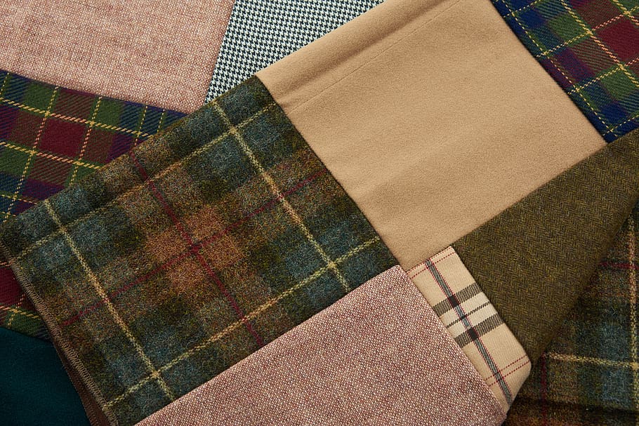 plaid, fabric, background, texture, pattern, cloth, clothing, design, material, woven