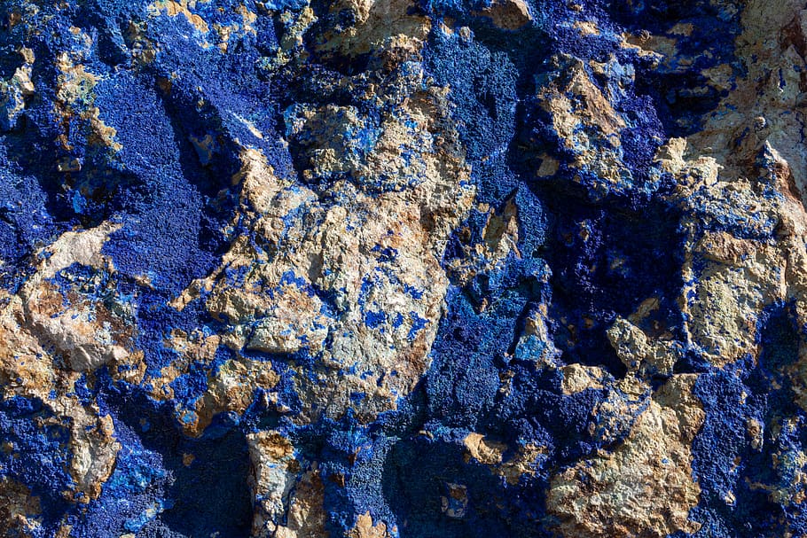 azuriet, texture, blue, stone, rock, azure, dyed, color, full frame, backgrounds