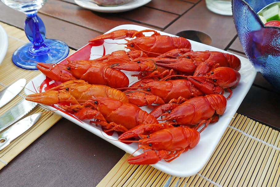 cancer food, crabs, eat, red, eat crab, summer court, starter, seafood, crayfish, covered
