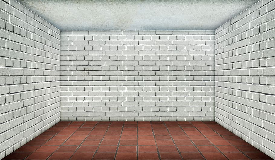 dinding bata abu-abu, ruang, kosong, bata, putih, interior, ubin, ubin lantai, merah, dinding