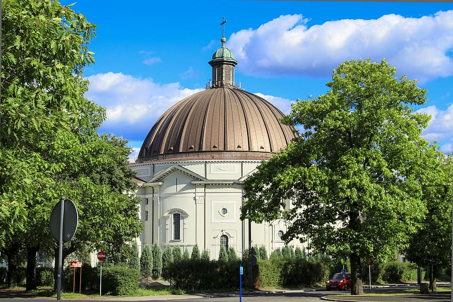 basílica, bydgoszcz, iglesia, polonia, arquitectura, edificio, hito, ciudad, histórico, diseño arquitectónico