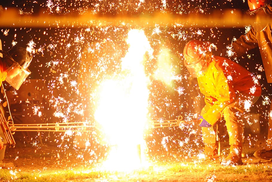 oh boy, wow, boom, fireworks, fireworks of a different kind, dangerous, explosions, iron pour, pour, iron