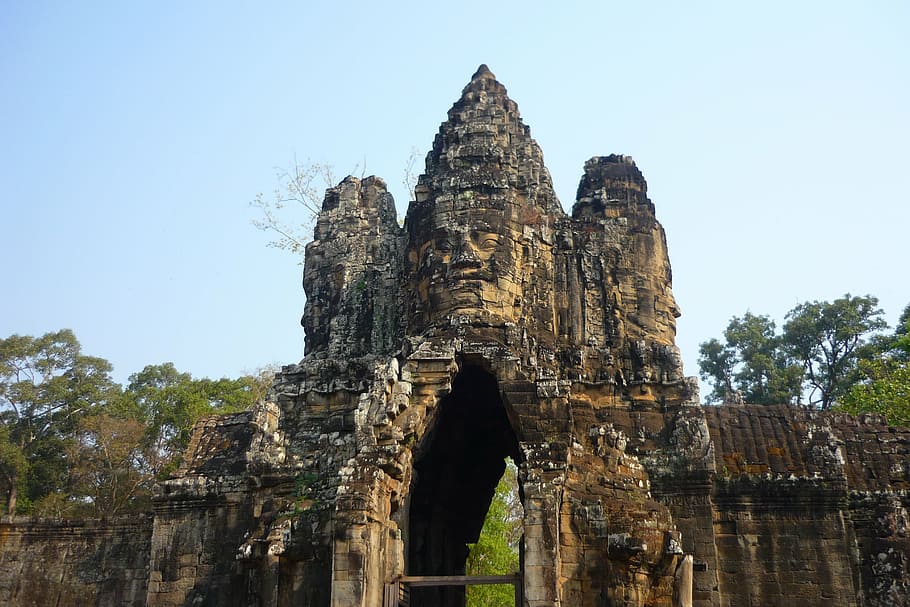 temple, religion, cambodia, angkor wat, jungle, asia, angkor, khmer, wat, buddhism