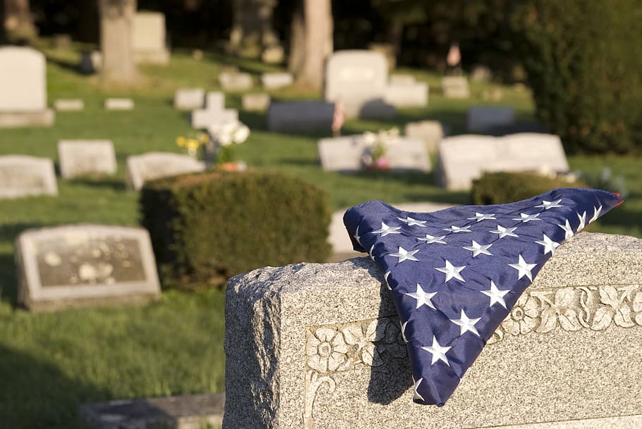 blue, country flag, gray, tomb, veteran, cemetery, flag, memorial, military, grave