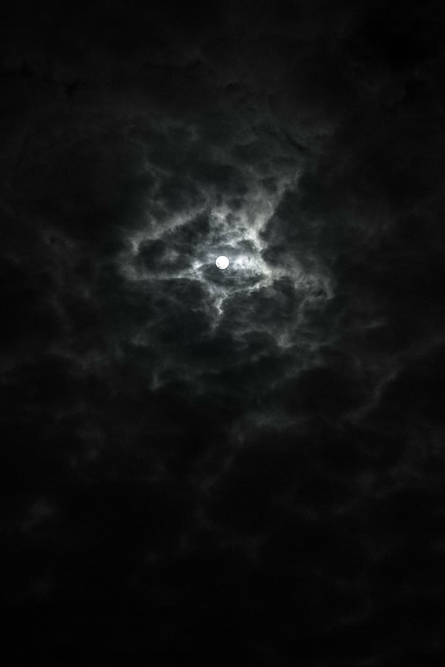 full, moon, cloudy, night, sky, cloud - sky, beauty in nature, low angle view, tranquility, scenics - nature