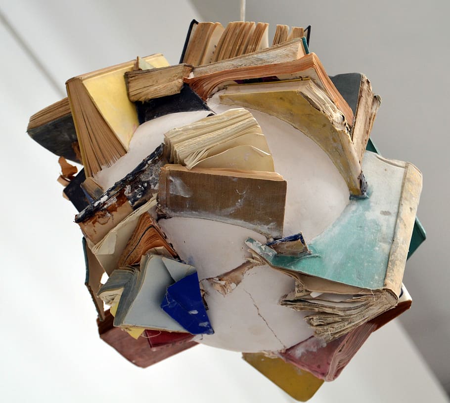 Books, Mess, Chaos, Book, Art, book, art, art installation, installation, biennale, read