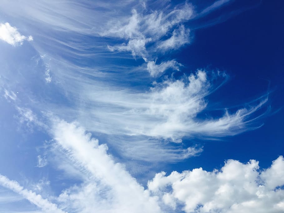 cirrus, cloud, weather, storm, nature, summer, winter, autumn, time of year, fly