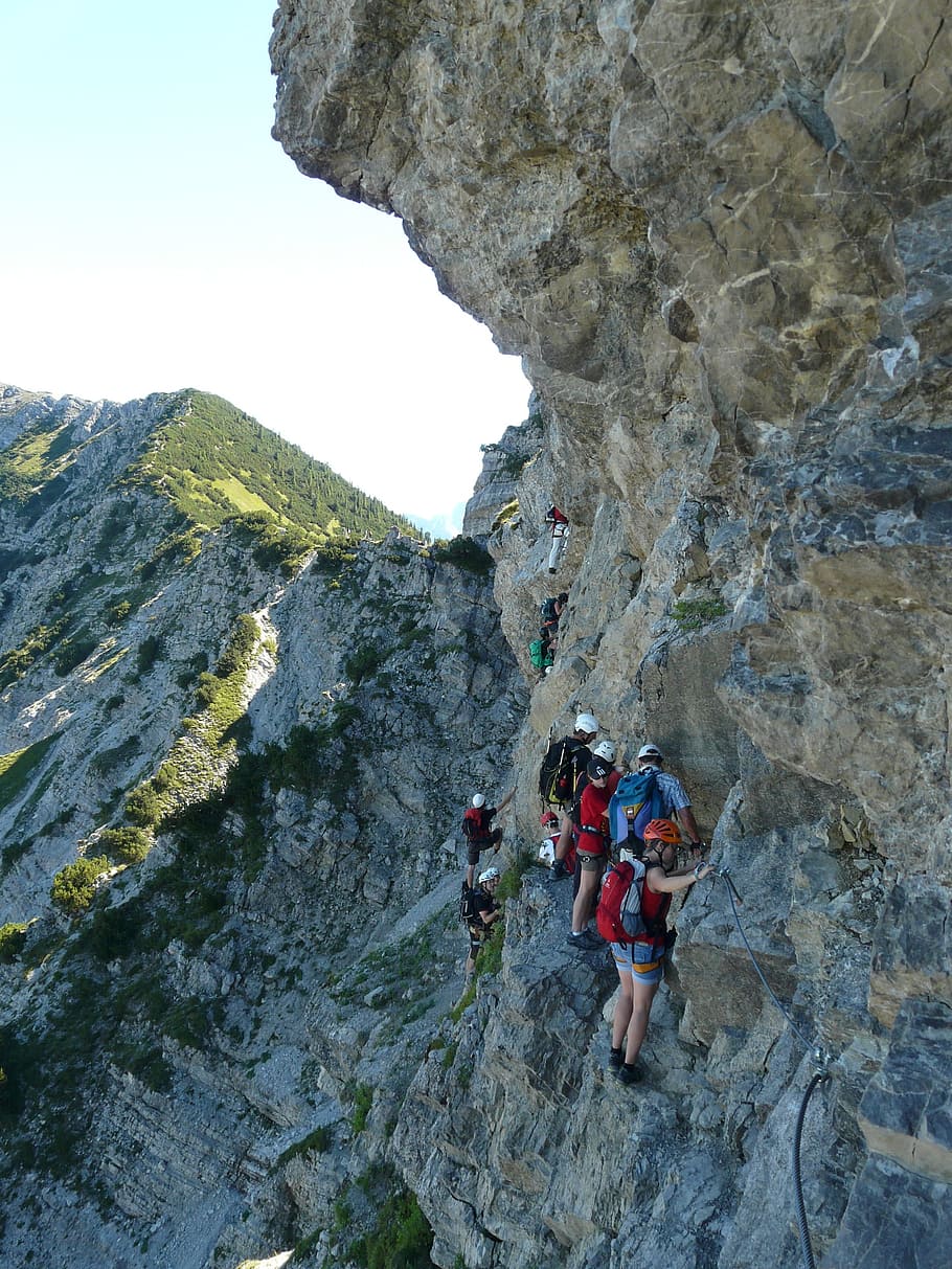 Climbing, Climber, Tour, Risk, bergtour, hike, climb, exposed, steep, courageous