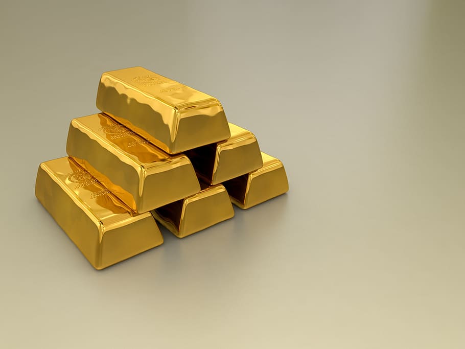 emas batangan, emas, logam mulia, keamanan, logam, mata uang krisis, permata, reichsbank, kekayaan, berwarna emas
