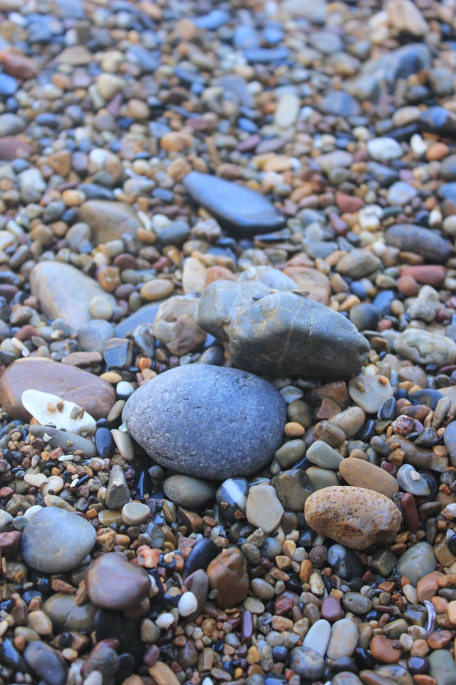 beach, cobblestone, stone, the sea, colorful, natural, constitute, heap, pebble, stone - object