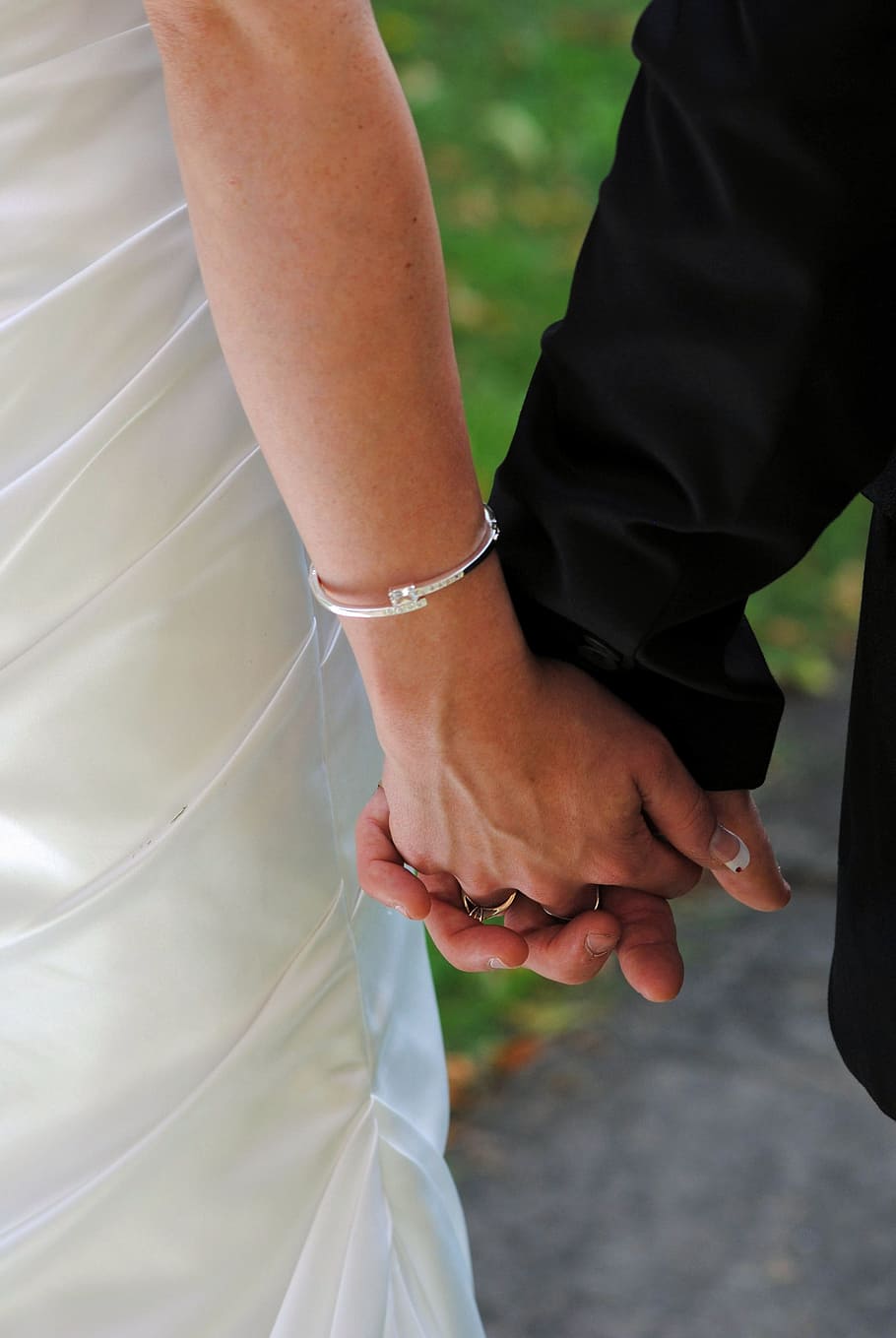 Wedding, Holding Hands, Bride, Groome, bride and groome, love, bridegroom, married, women, human Hand