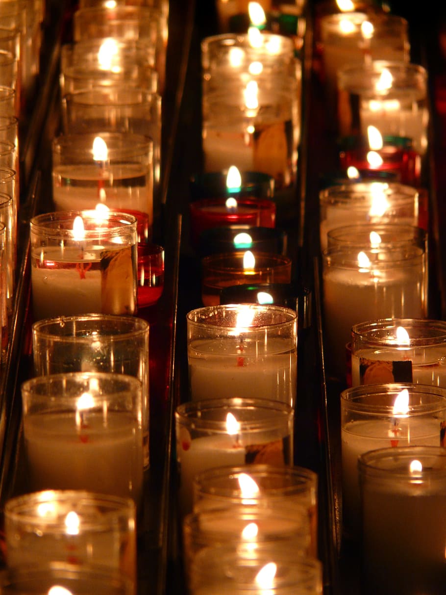 Lilin, Peringatan, Lampu, Api, lampu peringatan, cahaya, korban, lilin pengorbanan, gereja, cahaya lilin