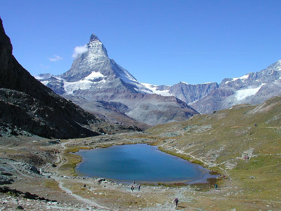Zermatt, Matterhorn, montañas, paisaje, naturaleza, Alpes suizos, macizo, Suiza, montaña, cordillera