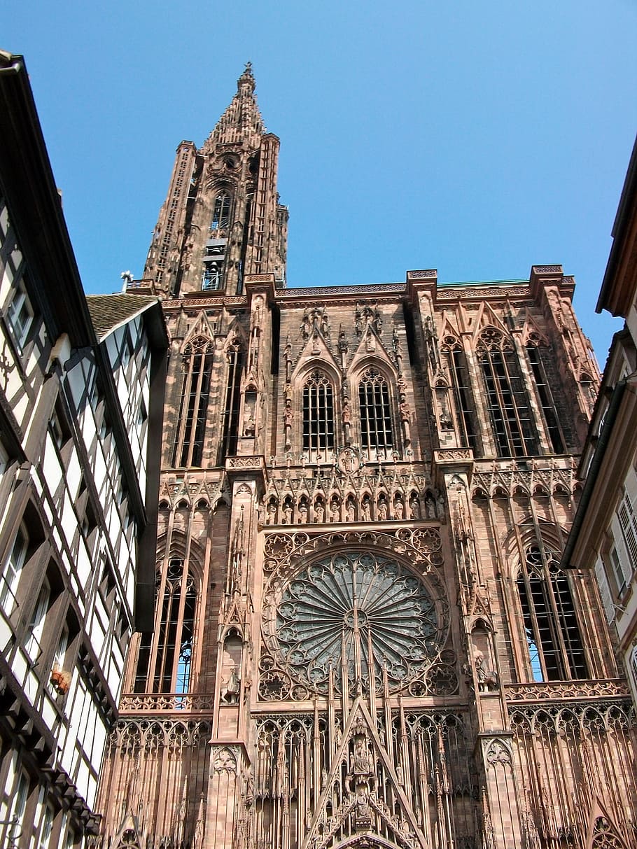 Strasbourg, Cathedral, Rosette, strasbourg, cathedral, church, architecture, gothic Style, famous Place, europe, building Exterior