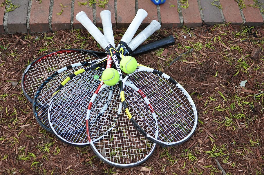 Tennis, Racquet, Racquet, Sports, Balls, tennis, racquet, sports, equipment, outdoors, day, tennis racket