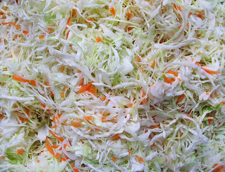 sliced cabbage, sauerkraut, cabbage, pickling, resources, vitamin, vitamins, food, food and drink, backgrounds
