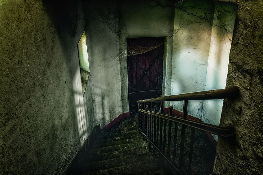 stairs, horror, dark, terrible, darkness, mystical, mysterious, weird, fantasy, crime