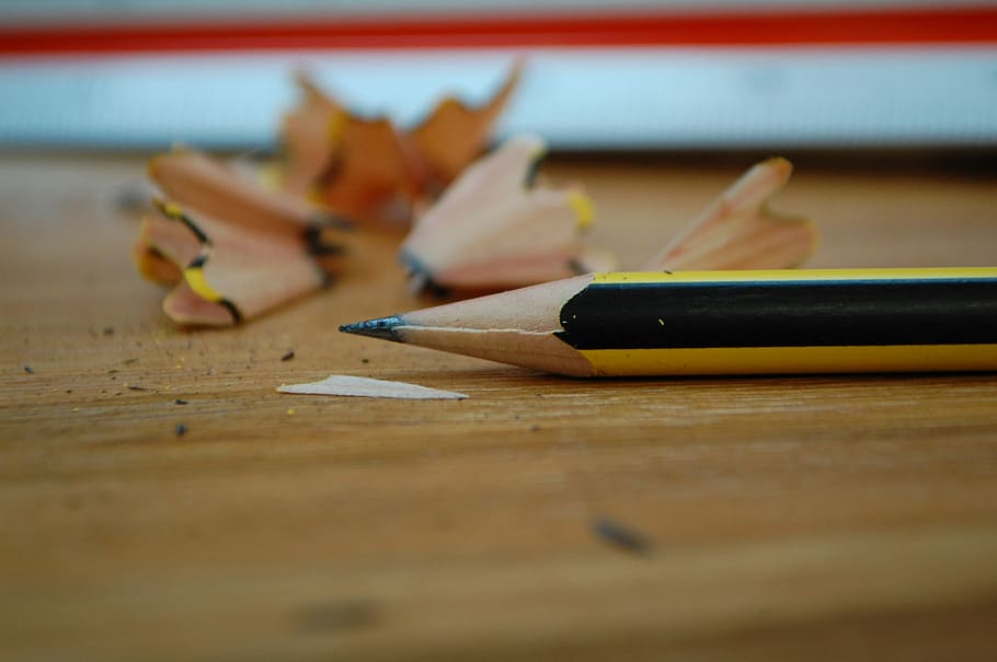 Pencil, Architecture, Design, selective focus, indoors, table, wood - material, writing instrument, art and craft, colored pencil