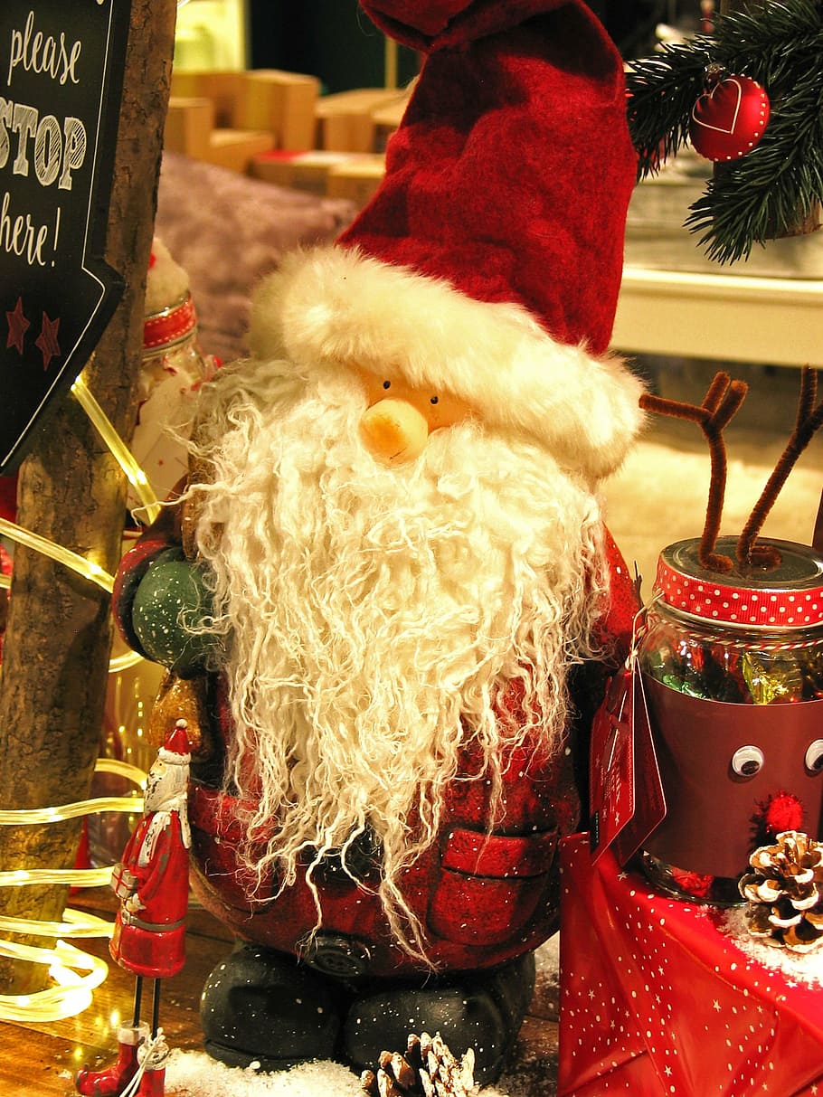 santa claus, christmas, nicholas, christmas market, advent, christmas motif, gift, figure, christmas time, decoration