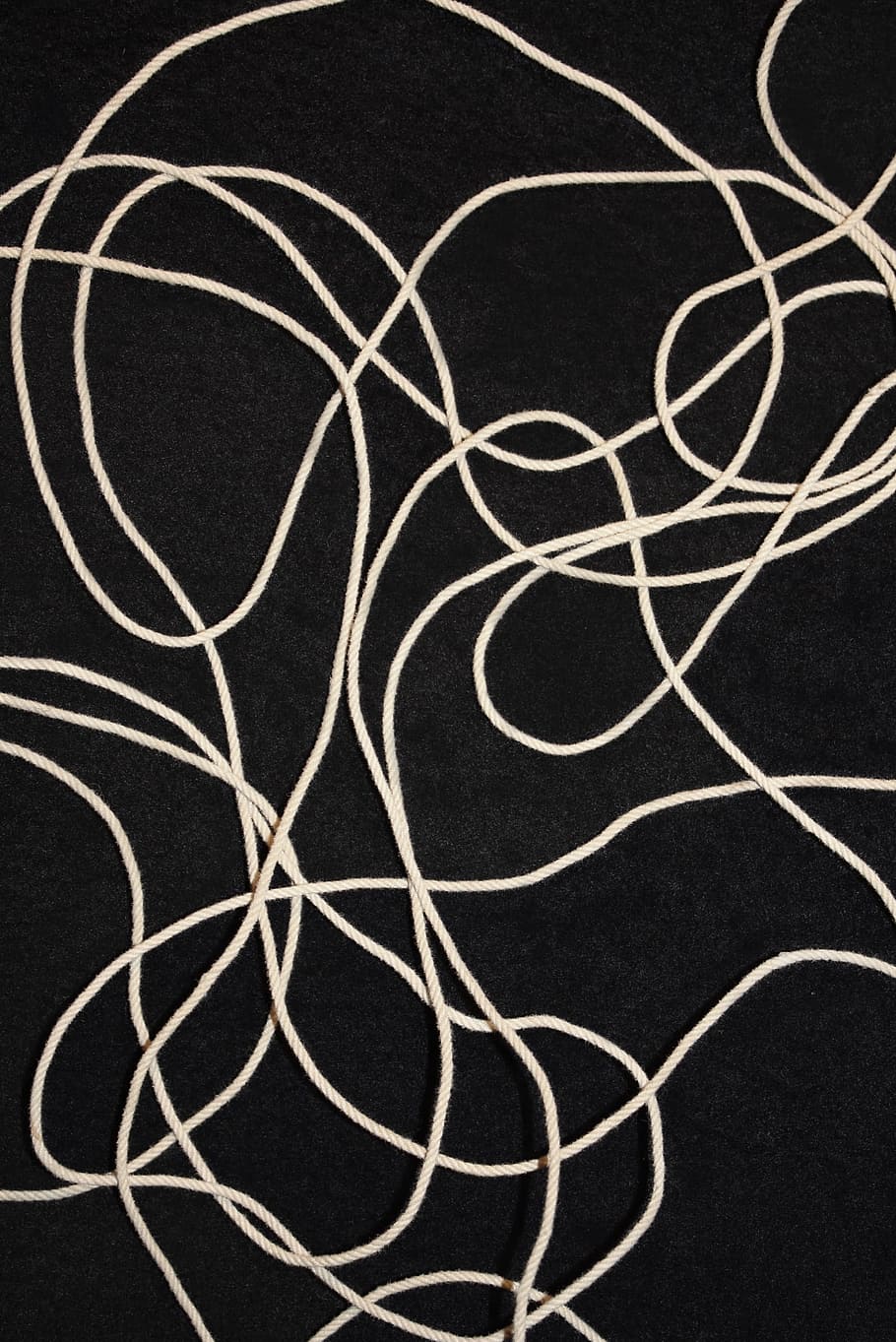 String, Tangled, Mess, tangled string, white string, connection, backgrounds, communication, close-up, arts culture and entertainment