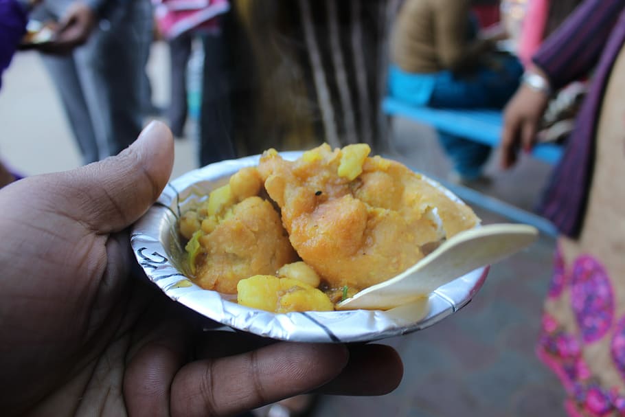 Kachori, Rajasthan, Historical, Food, souce, india, human body part, human hand, prepared potato, food and drink