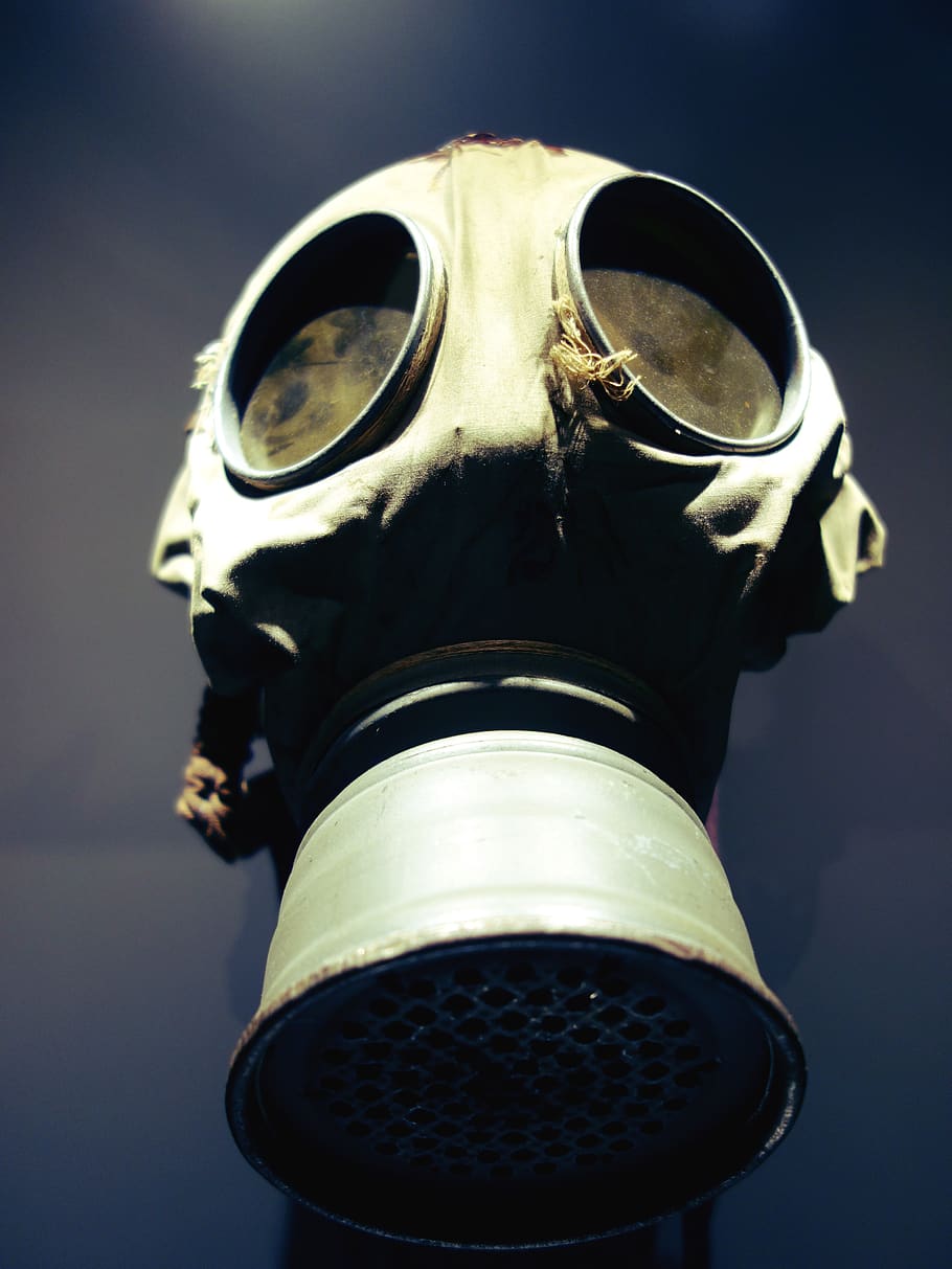 mask, protection, safety, radioactive, helmet, gas mask, war, soldier, security, single object