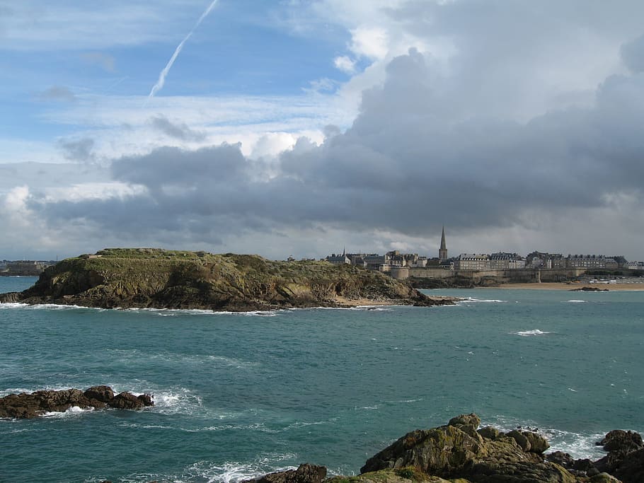 Saint Malo, Emerald Coast, Brittany, route du rhum, sea, sky, waterfront, water, nature, cloud - sky