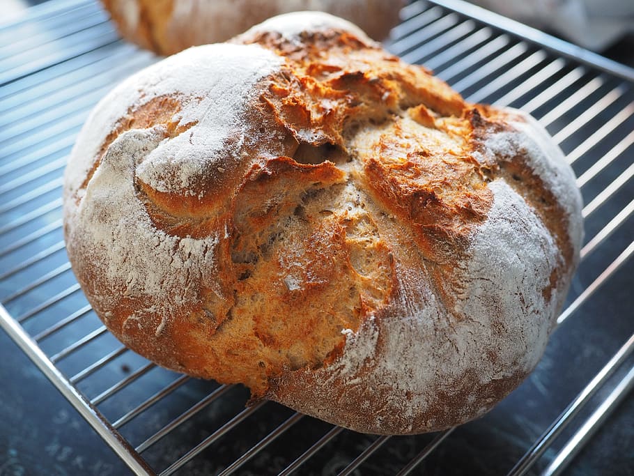bread, bake bread, self-made, bread crust, bake, loaf of bread, baked goods, food, staple food, farmer's bread