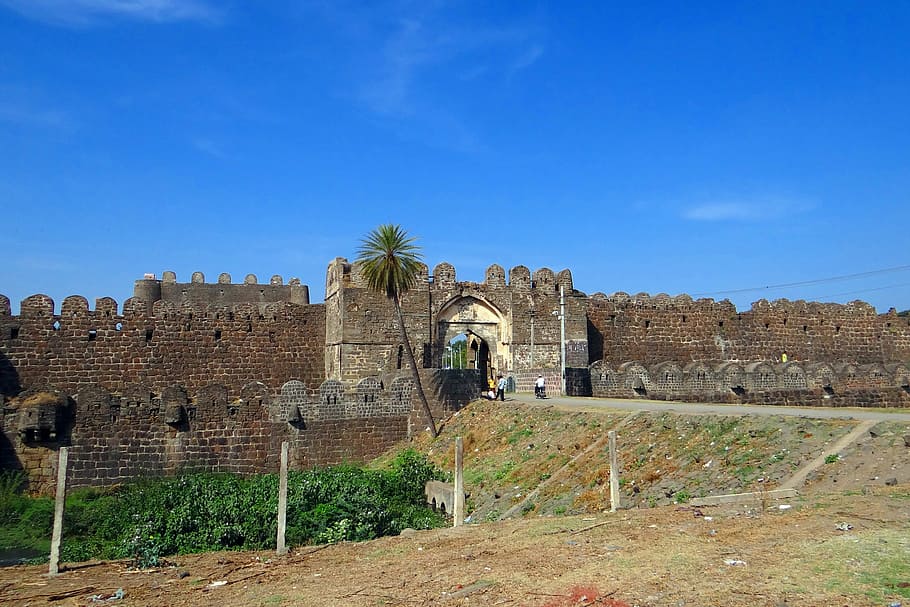 gulbarga fort, entrance, bahmani dynasty, indo-persian, architecture, karnataka, india, citadel, history, the past