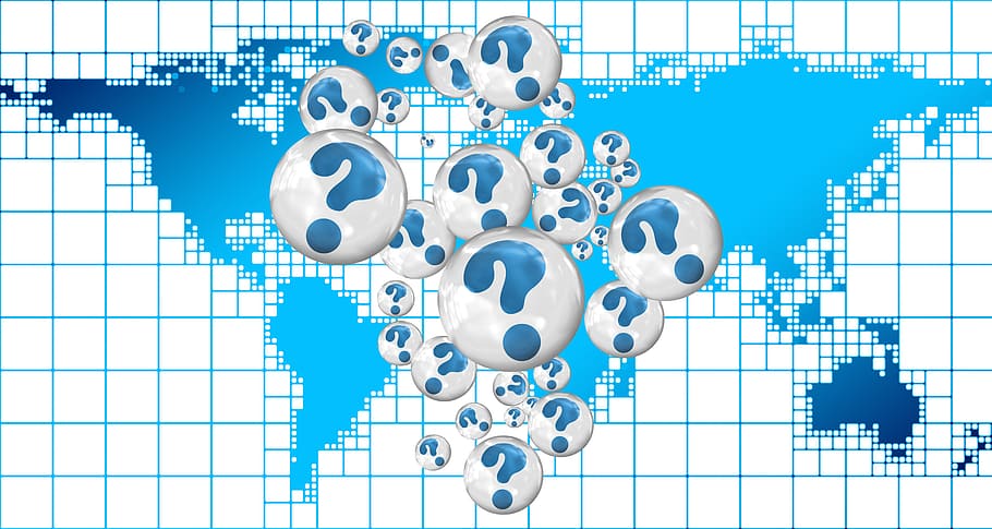 question mark, world map clip-art, policy, problems, continents, globe, network, connection, lines, internet