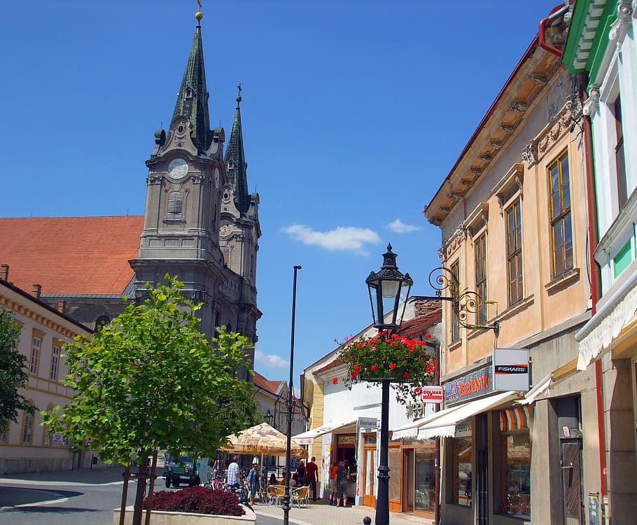 Eslováquia, viagens, na europa, cidade pequena, arquitetura, europa, rua, famoso Lugar, cidade, história