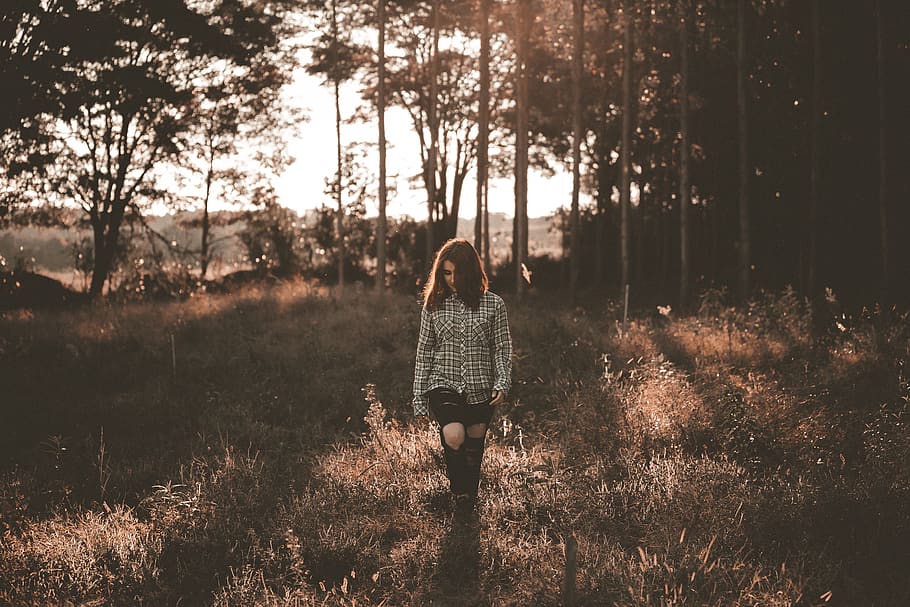 people, girl, woman, travel, outdoor, trees, grass, plants, nature, sunlight