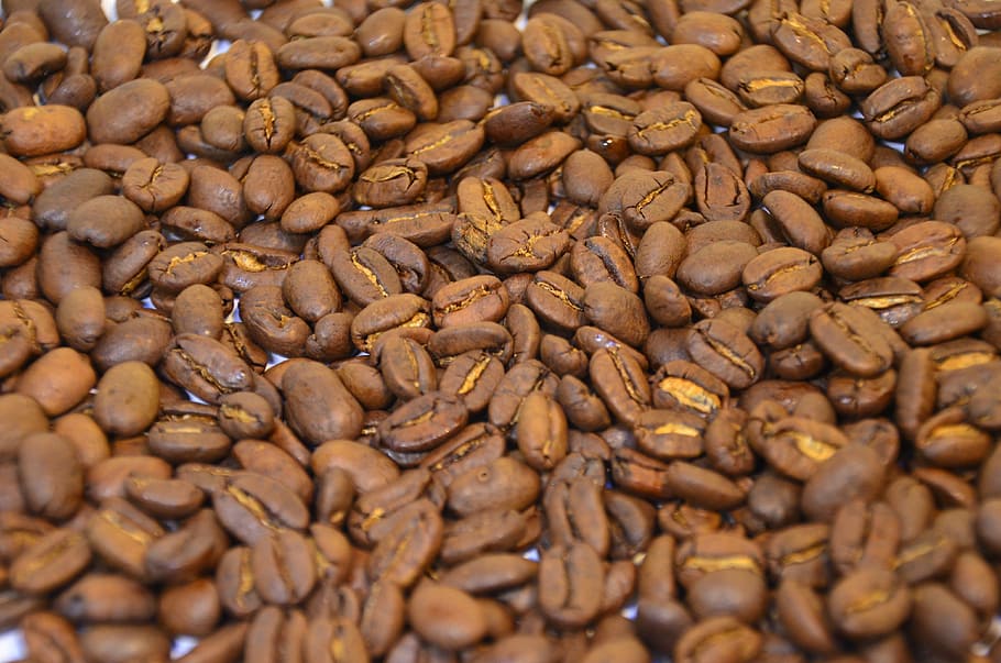 Coffee Beans, Background, beans, black brewing, brown, cappuccino, close-up, color, concept, beverage