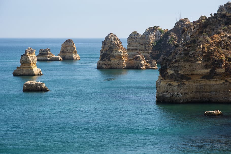 gris, formaciones rocosas, mar, durante el día, los doce apóstoles, australia, gran camino del océano, victoria, roca, paisaje