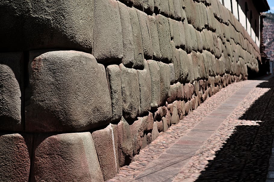 batu cusco, cuzco, kota cuzco, peru, berturut-turut, tidak ada orang, Arsitektur, pengaturan, sejarah, tua