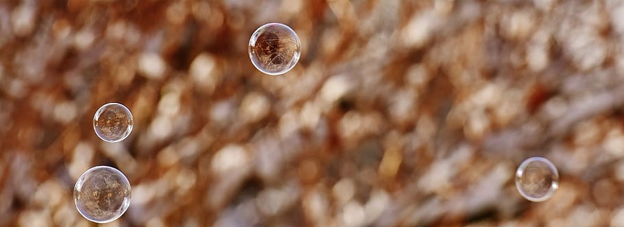 bubbles, soap bubble, colorful, balls, soapy water, make soap bubbles, float, mirroring, brown, pattern