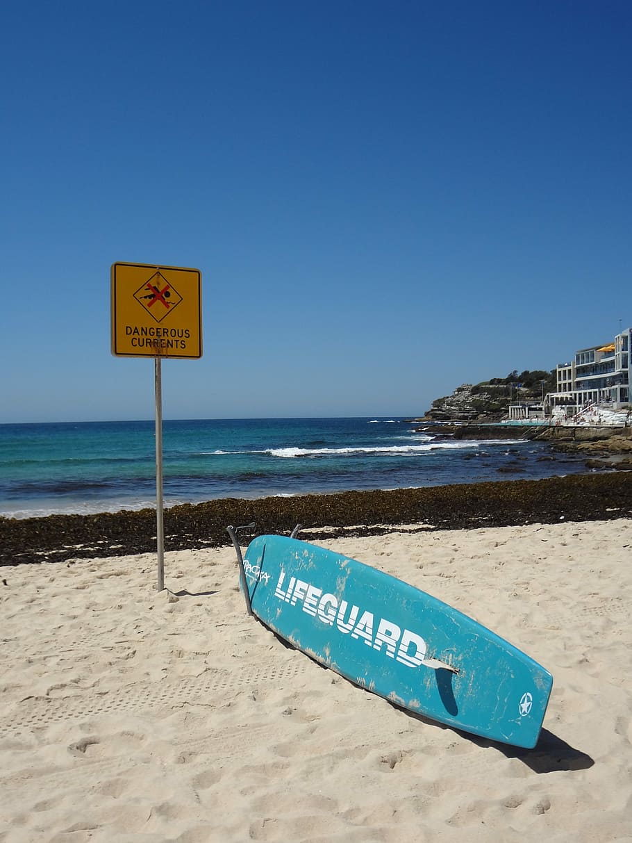 Bondi Beach, Sydney, Sydney, Australia, bondi beach, sydney, australia, lifeguard, rescue, summer, beach, sign
