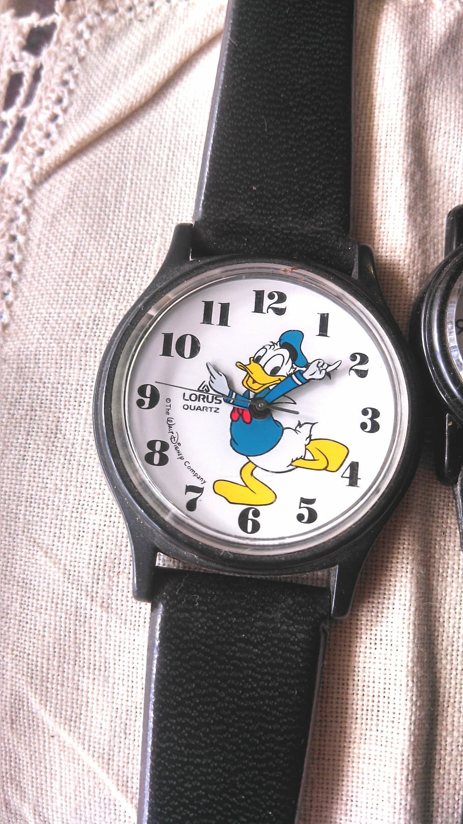 wristwatch, donald duck, design, watch, jewelery, fashion, accessory, clock, time, minute