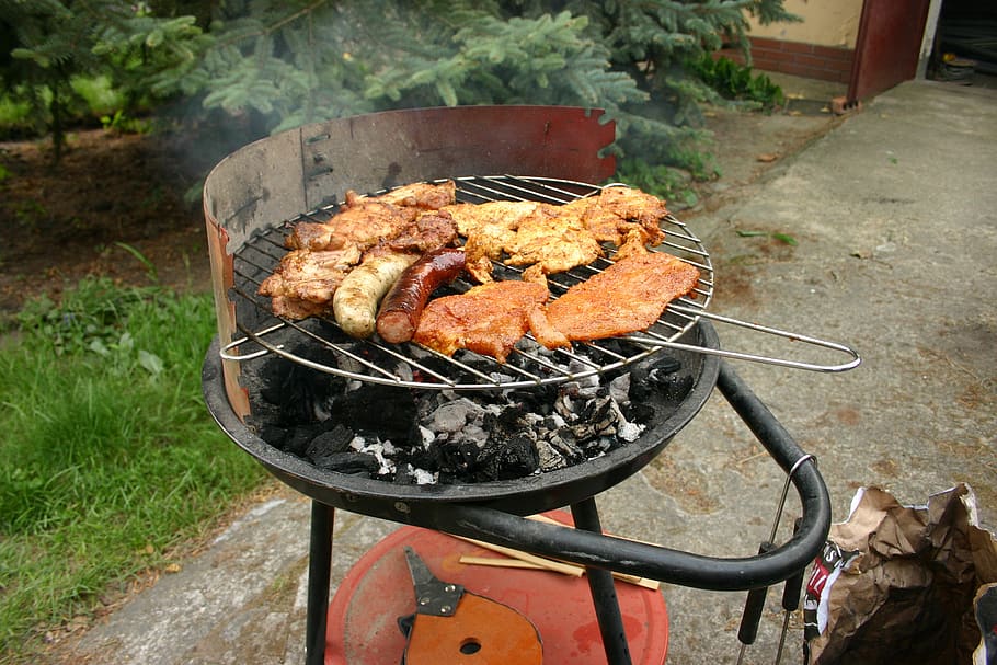 grill, meat, delicious, bbq, food, food and drink, barbecue, barbecue grill, preparation, heat - temperature