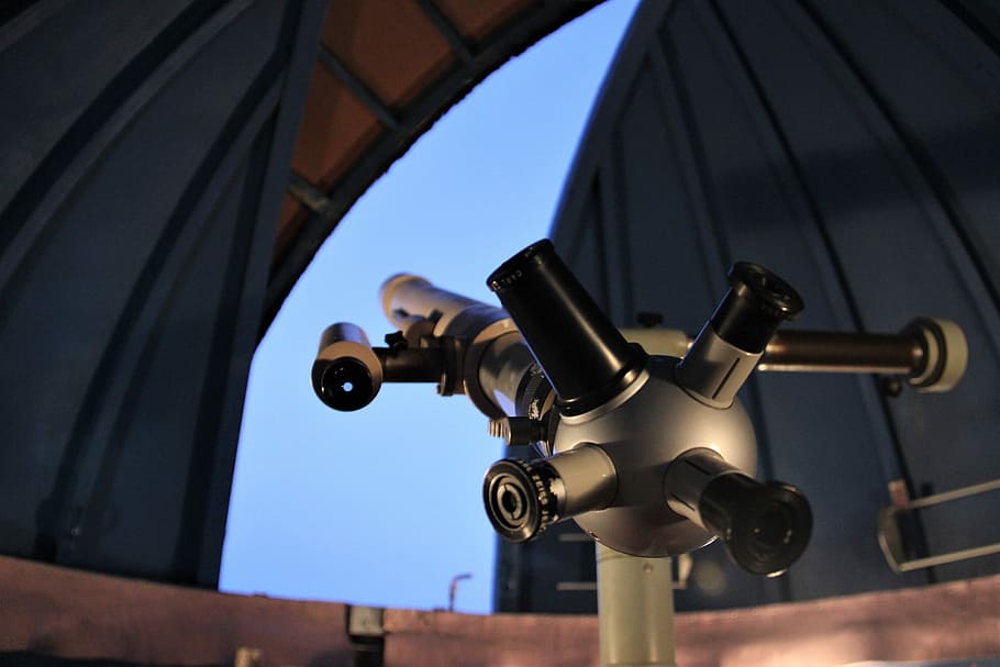 observatorio astronómico, telescopio, astronomía, cabina, sin gente, cielo despejado, cielo, día, al aire libre, arquitectura