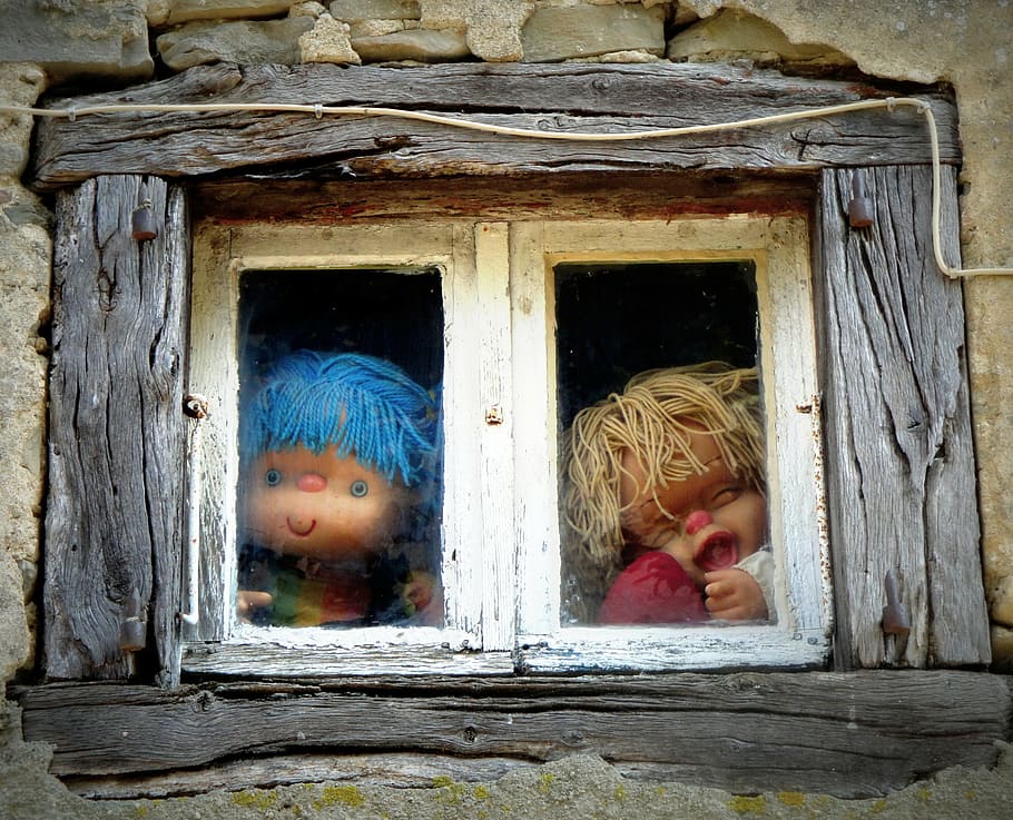 blue, brown, haired dolls, france, fr, travel, scenic, rural, architecture, europe