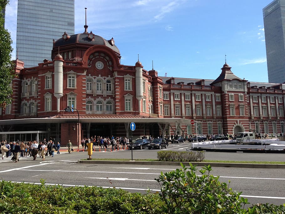 東京, 東京駅, 駅, 建築, 建造物, 建物の外観, 群集, 大勢の人々, 人々の集まり, 都市