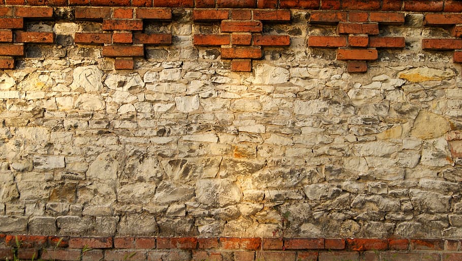brown, concrete, wall bricks, lake dusia, chalk, brick, walls, chelsea, poland, old