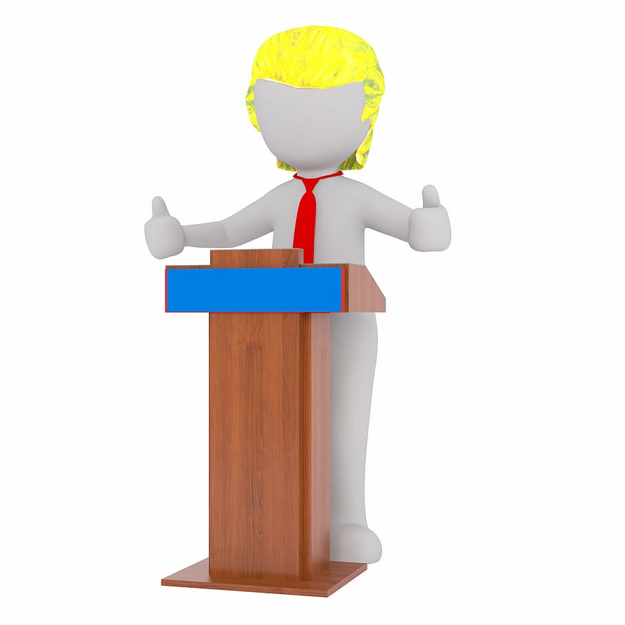 person, standing, front, podium clip-art, white male, 3d model, isolated, 3d, model, full body