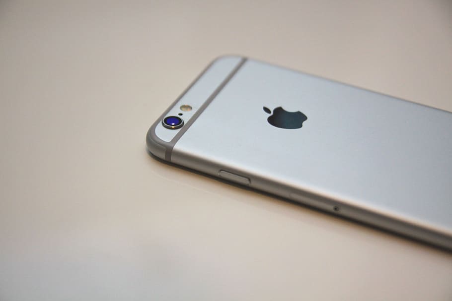 espacio, gris, iphone 6, superior, blanco, superficie, manzana, dispositivo apple, teléfono celular, dispositivo