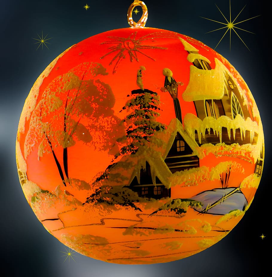 merah, putih, perhiasan natal, hiasan natal, natal, bola, tergantung, weihnachtsbaumschmuck, dekorasi pohon, waktu natal