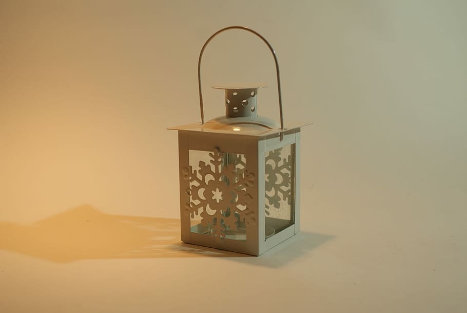 Lantern, Decoration, Snowflake, jar, indoors, airtight, close-up, day, wall - building feature, lighting equipment